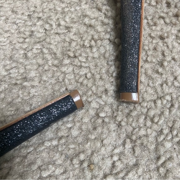 David Tutera Black GRAND Platform Glitter Heels Pumps - Picture 8 of 13